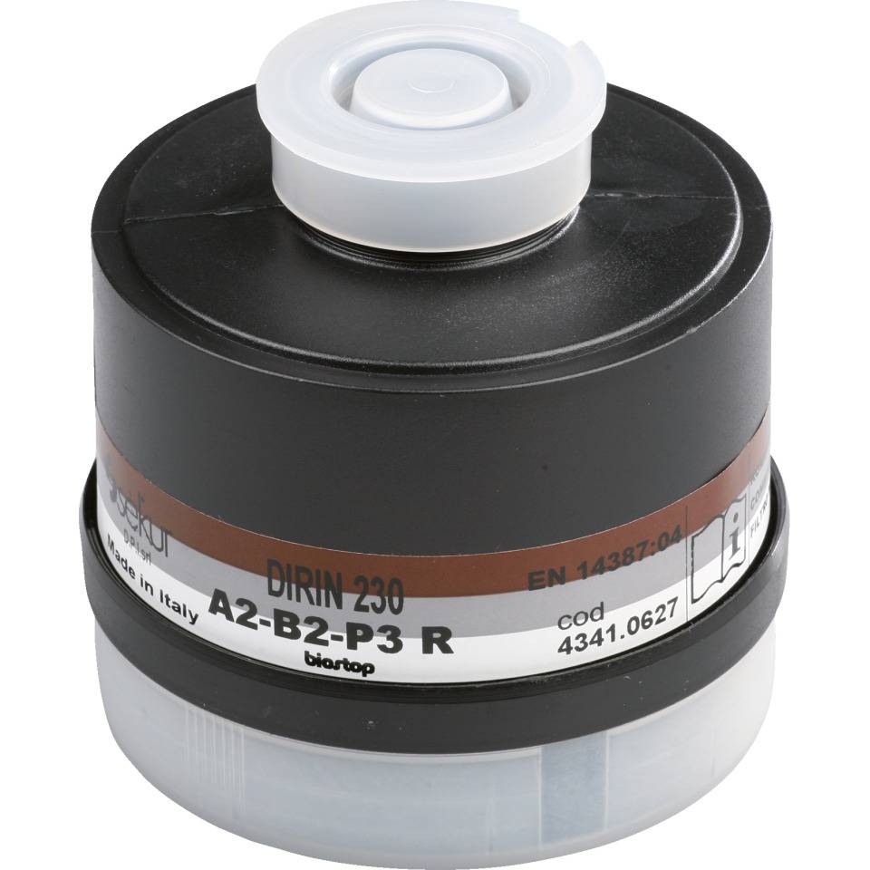 EKASTU Atemschutzfilter DIRIN 230 A2B2-P3R D, Rundgewindeanschluss EN 148/1