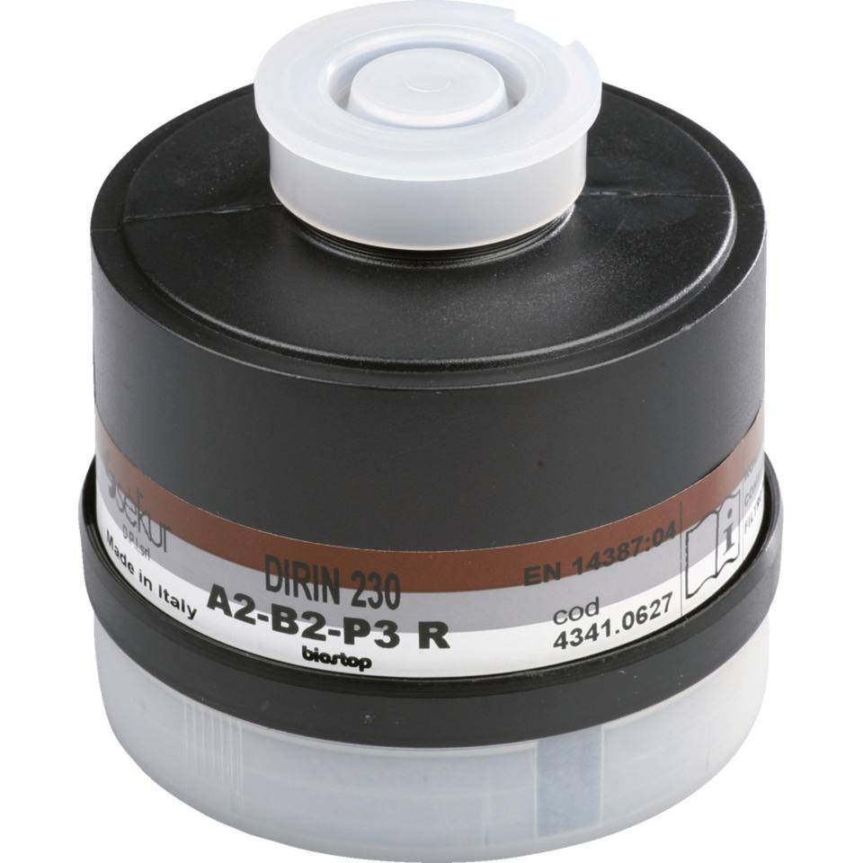 EKASTU Atemschutzfilter DIRIN 230 A2B2-P3R D, Rundgewindeanschluss EN 148/1
