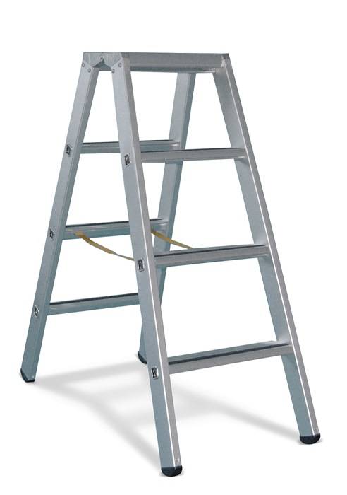 Stufenstehleiter 2x12 Stufen Alu.elox.Gesamt-H.3390mm ZARGES