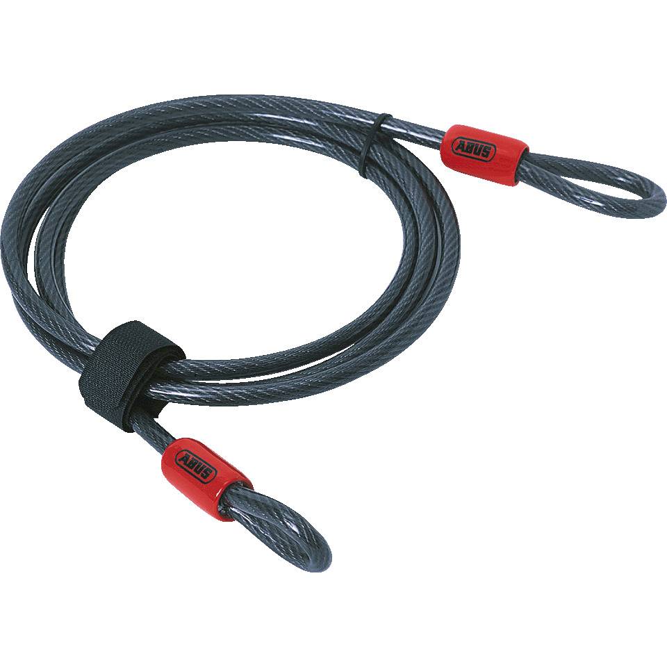 ABUS Schlaufenkabel Cobra, Kunststoffummanteltes Drahtseil, Ø 8mm, Länge 2m