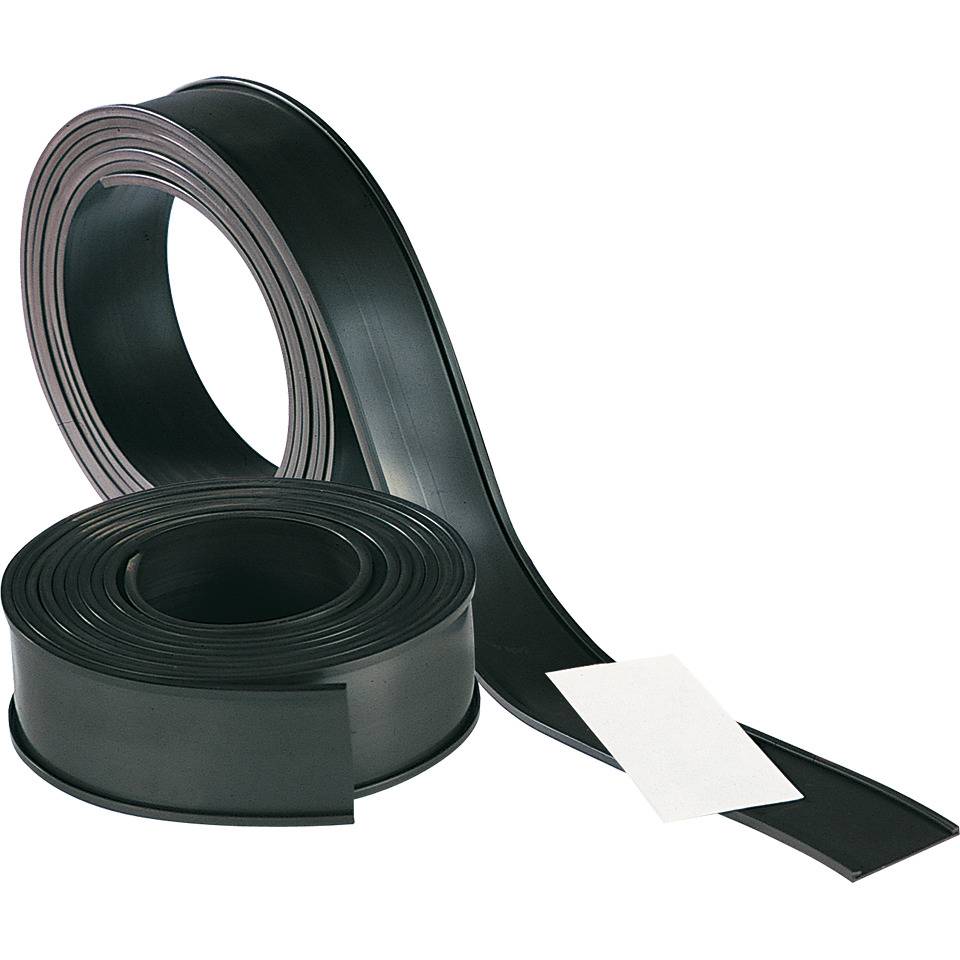 Magnetisches C-Profil auf Rolle, schwarz, Kunststoff, 10mmx50m