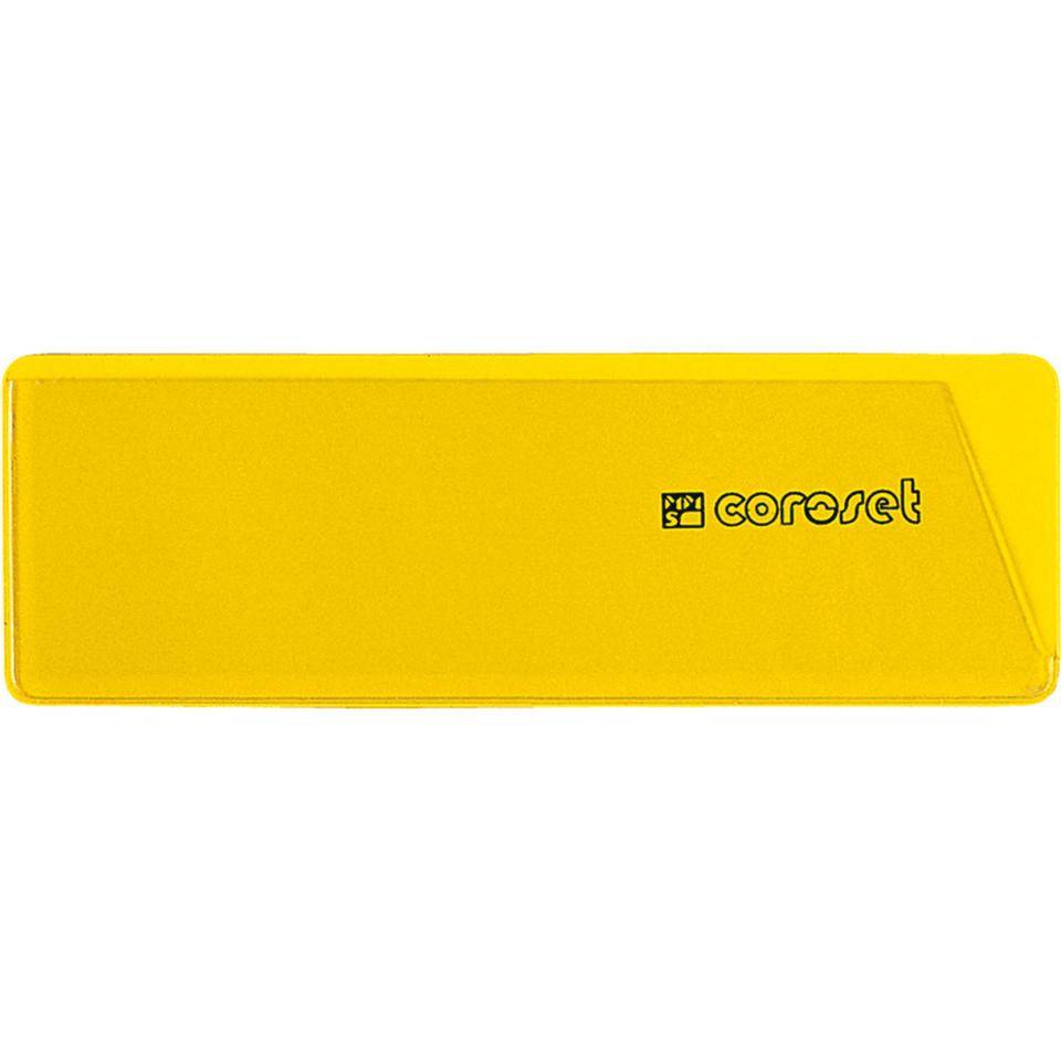 coroset® magnetische Etikettenhalter, gelb, 97x58mm, 100/VE
