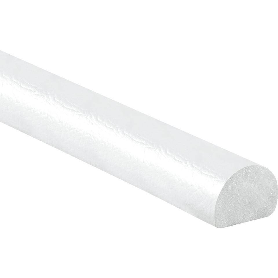 Knuffi Flächenschutzprofil Typ C, selbstklebend/zum Anschrauben,weiß, PU-Schaum, 1m