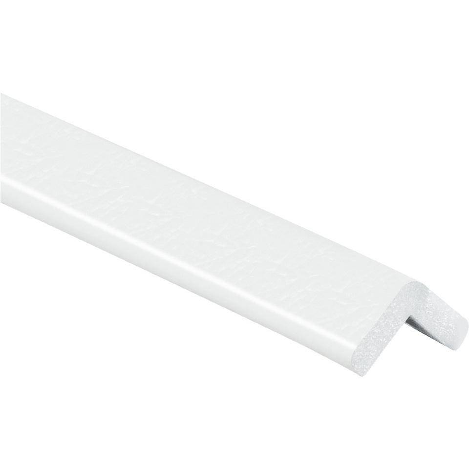 Knuffi Eckschutzprofil Typ E, selbstklebend/zum Anschrauben, weiß, PU-Schaum, 5m