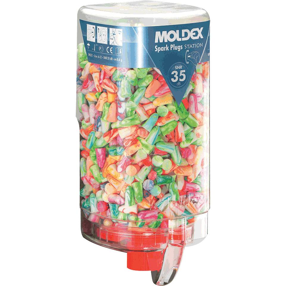 MOLDEX Gehörschutzstöpsel Spark Plugs soft 7850 01, Kat.III, 500 Paar/Einwegsp.