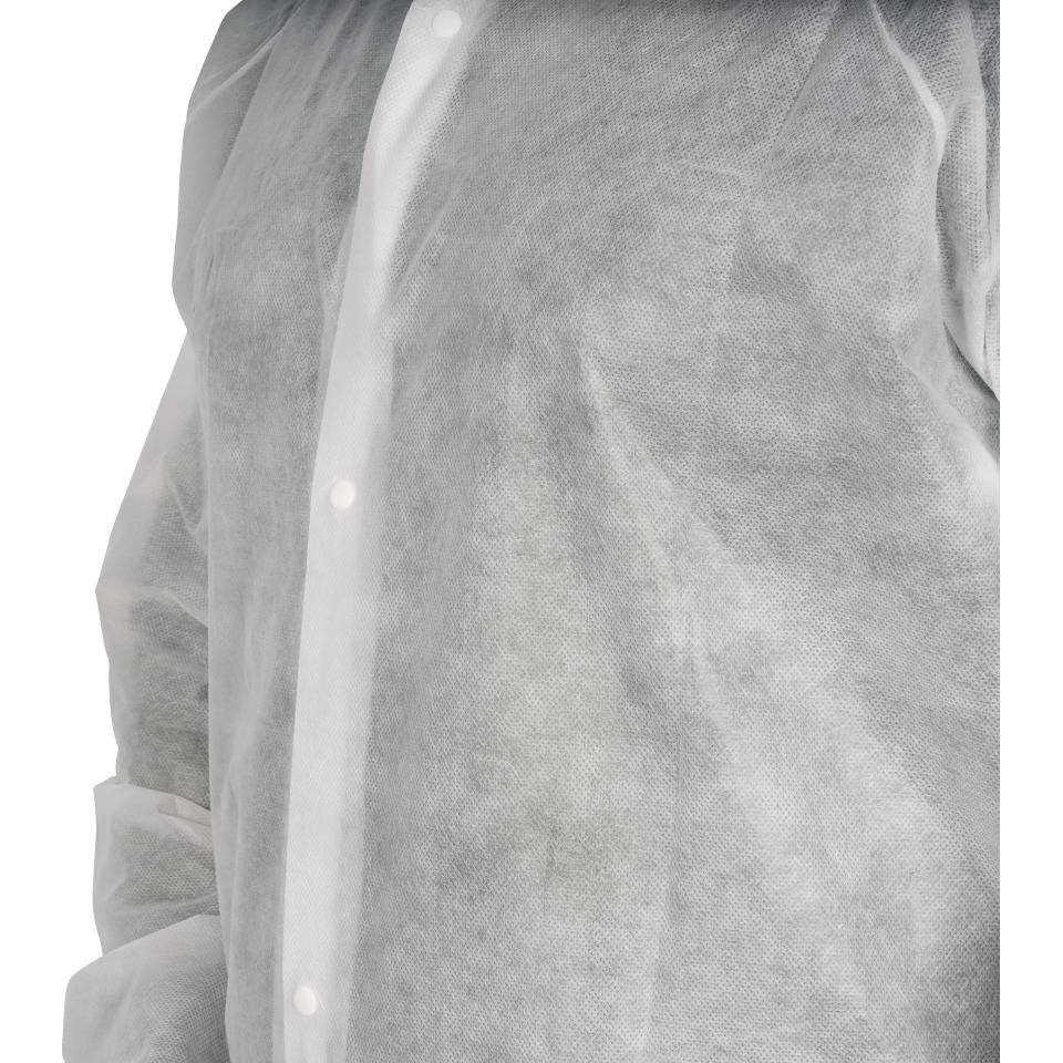 Einweg-Besucherkittel, weiß, Polypropylen non-woven, Größe XL, 50/VE