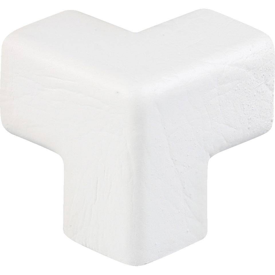 Knuffi Schutzecke Typ E, 3-dimensional, selbstklebend, weiß, PU-Schaum