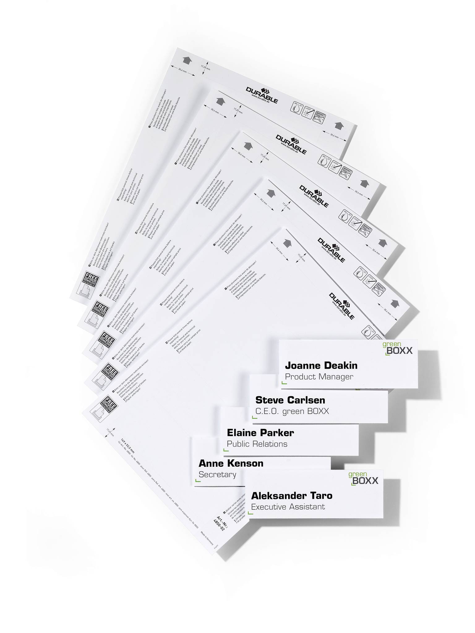 Einsteckschild DOOR SIGN REFILL