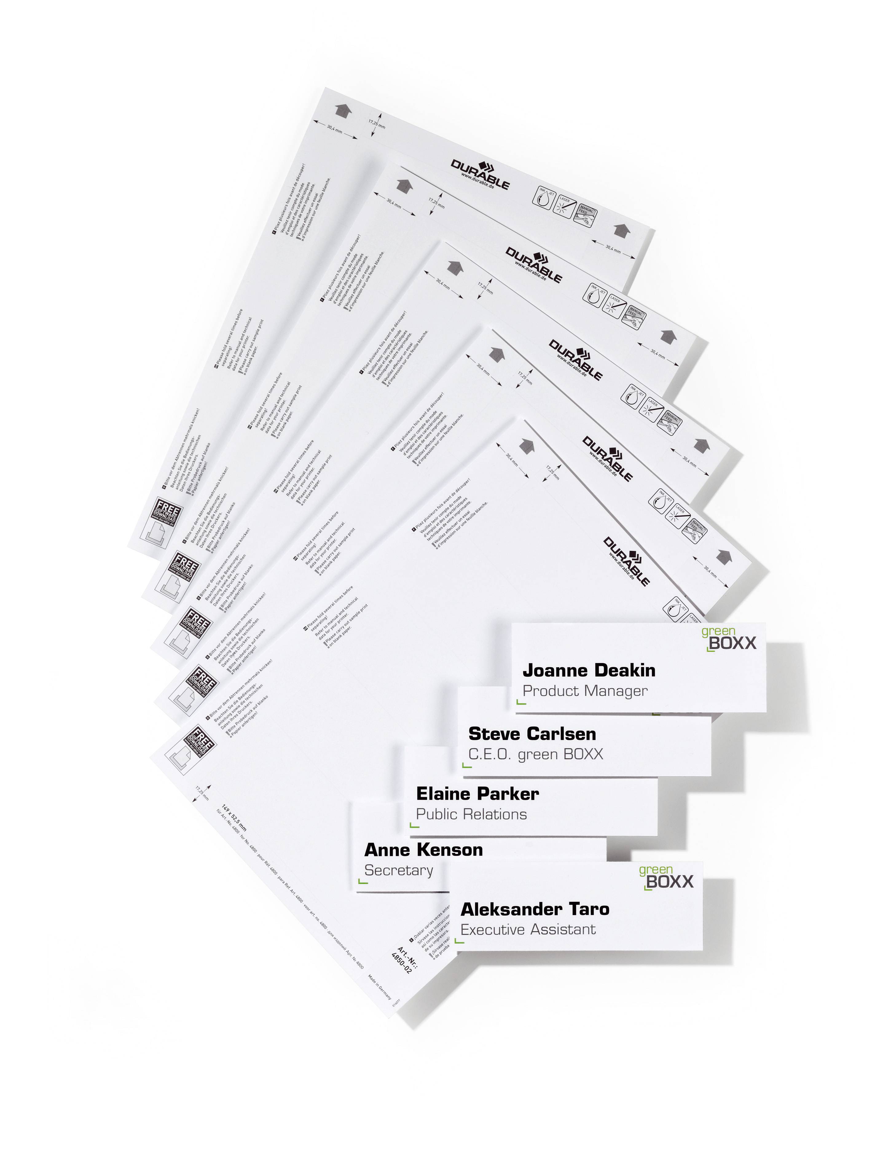 Einsteckschild DOOR SIGN REFILL