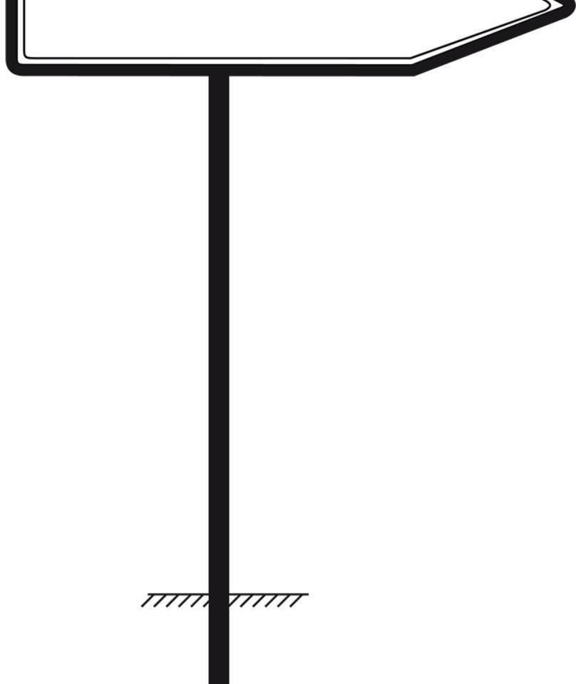Rohrrahmen für Verkehrsschilder 1400x350mm, Stahl, feuerverzinkt