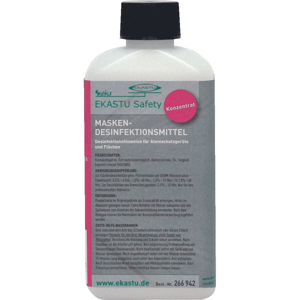 EKASTU Masken-Desinfektionsmittel, für Staub- und Gasmasken, 250ml/Flasche