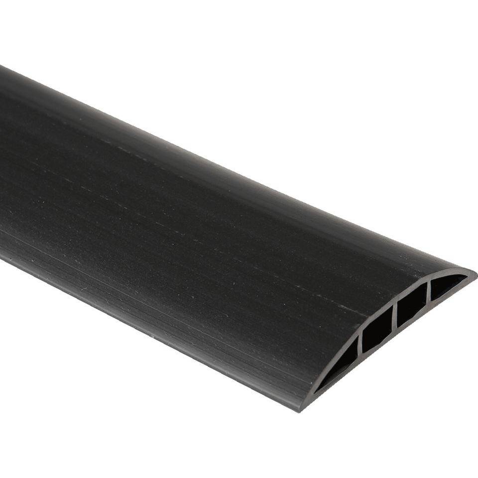 Kabelbrücken-Set, mit 1 Rolle doppelseitigem Klebeband (5m), schwarz, 3mx75mm