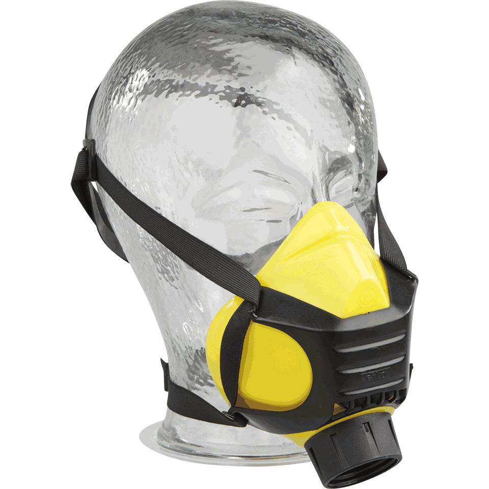 EKASTU Halbmaske Polimask ALFA/Silikone, mit Rundgewinde-Filteranschluss, 140g