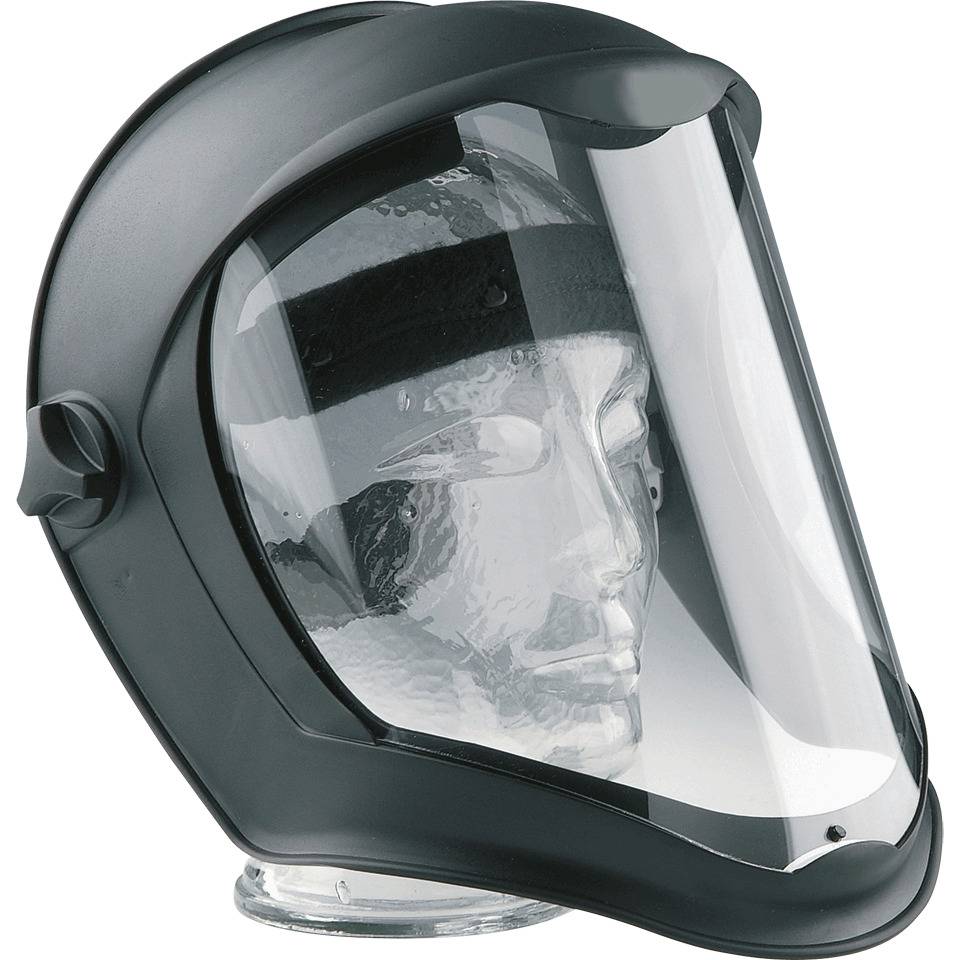 Honeywell Gesichtsschutz Bionic™, schwarz, Polycarbonat-Scheibe, FogBan, 371g