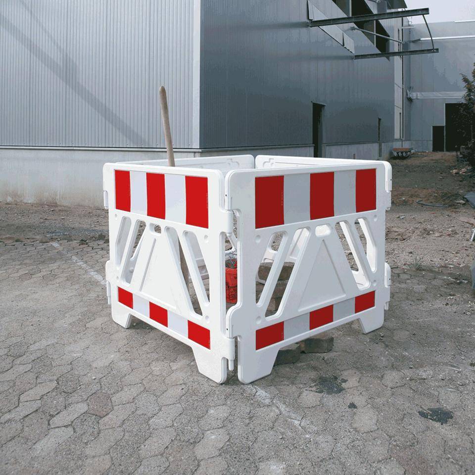 Schachtschutzgitter Blitz, Folie Typ 1, erweiterbar, Kunststoff,1250x1050x1250mm