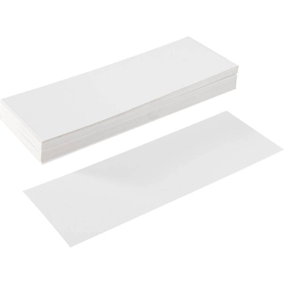 Papierstreifen, individuell beschriftbar, weiß, 27x500mm, 100/VE