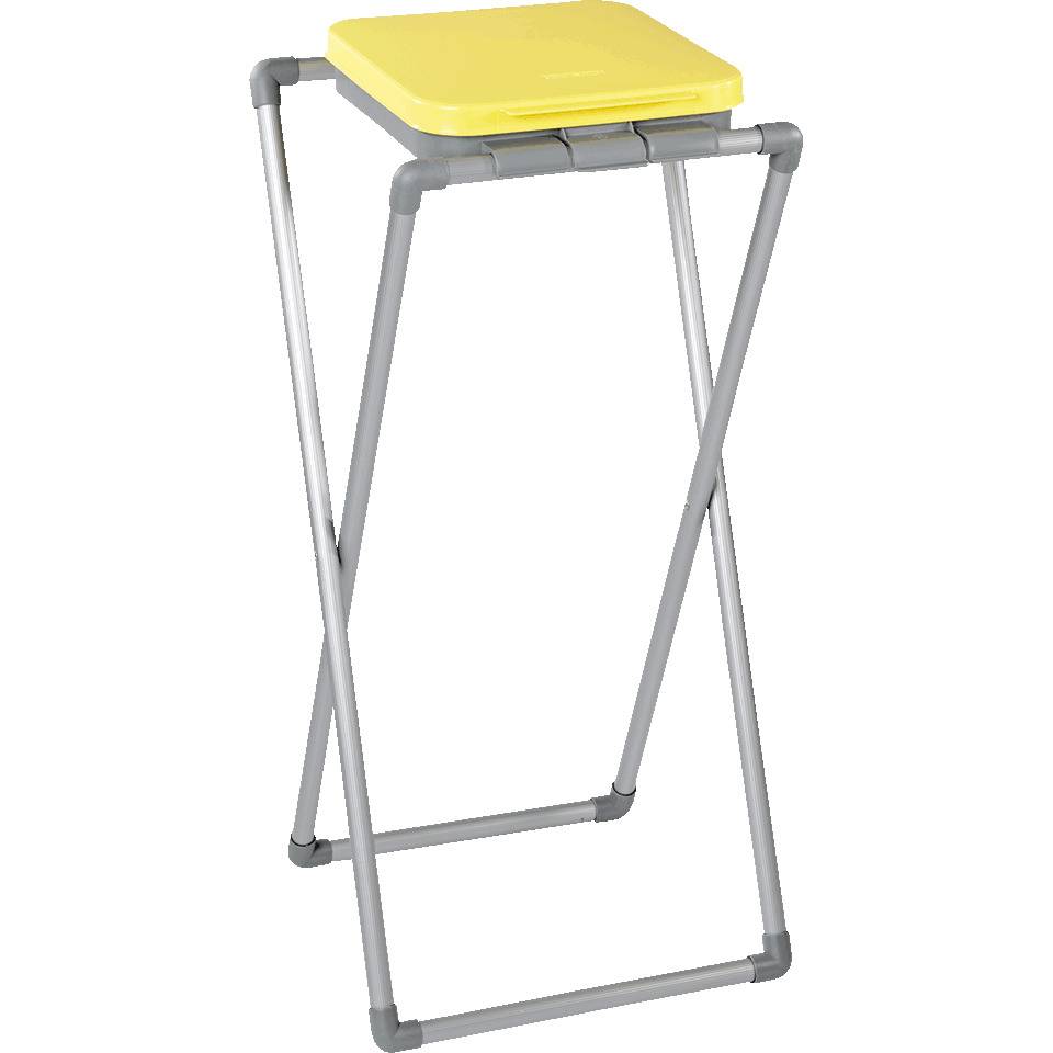 Sackständer Economy, für 60/70 l-Säcke, Deckelfarbe: gelb, 400x800x400mm