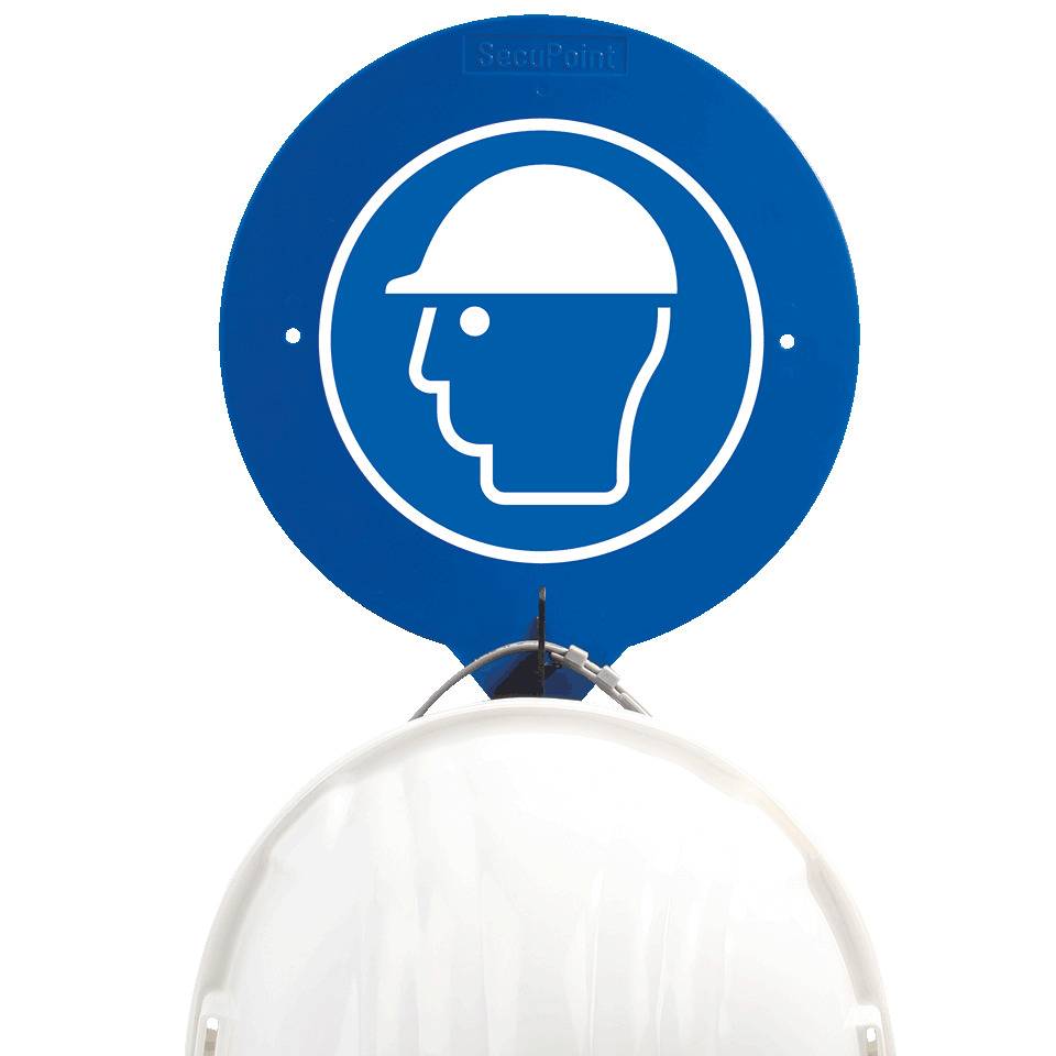 Wandhaken für Schutzhelm, 196x216mm, Hakenlänge 50mm