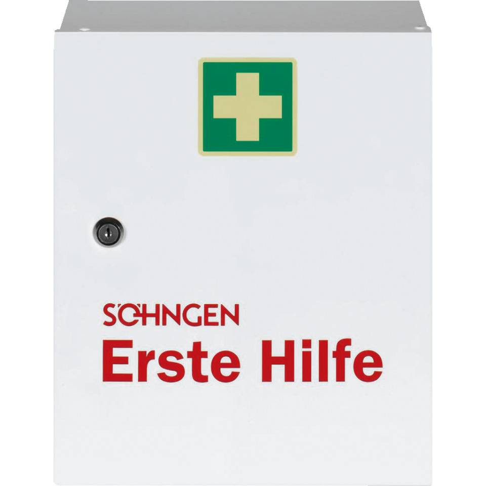 SÖHNGEN® Verbandschrank Heidelberg, ohne Füllung, 1-türig, weiß, 302x362x140mm