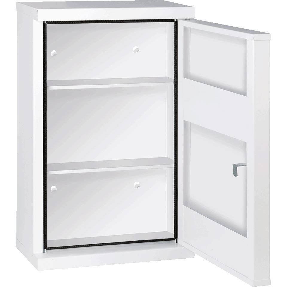 SÖHNGEN® Verbandschrank NovoLine 2, leer, weiß, Stahlblech, 360x560x200mm