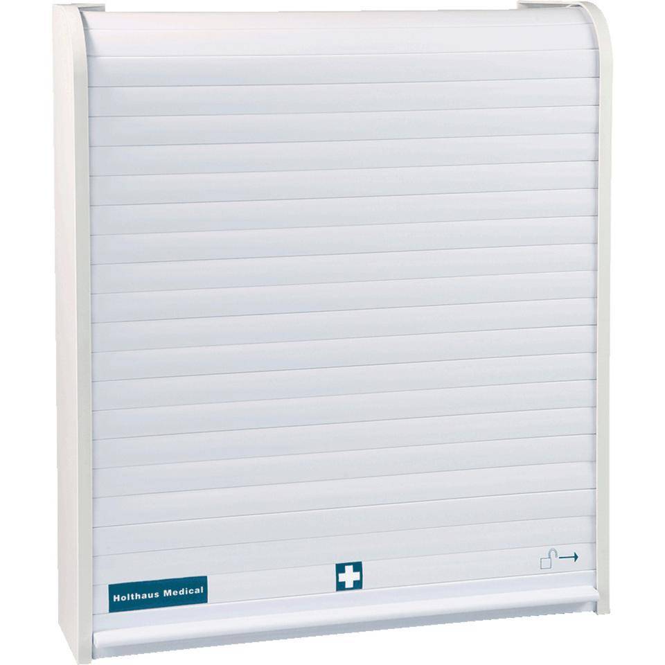 Holthaus Medical Verbandschrank Rollmed leer, weiß, Polypropylen, 480x420x100mm