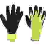 KCL Handschuh StoneGrip® 692, Kategorie II, gelb/schwarz, Naturlatex, 270mm, Größe 9