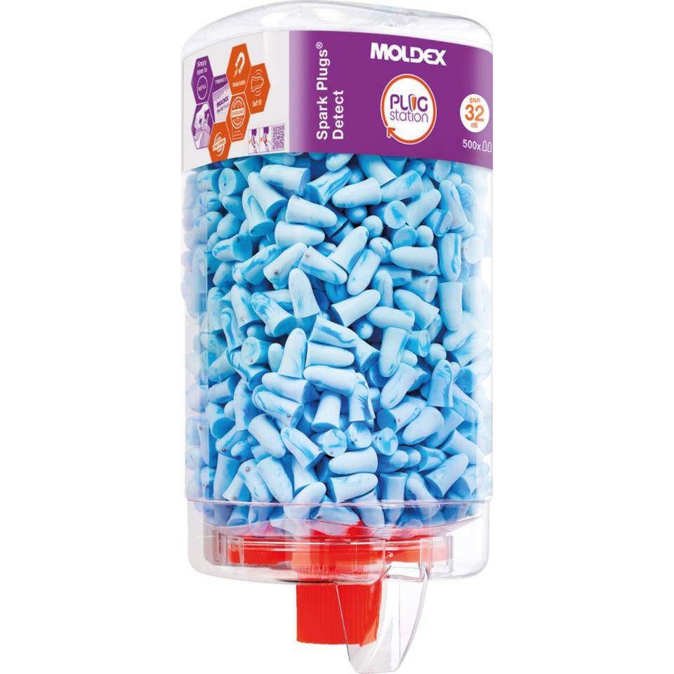 MOLDEX Einweg-Gehörschutzstöpsel Spark Plugs detect, Kat.III, PU, 500Paar/VE