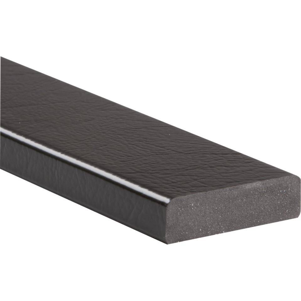 Knuffi Flächenschutzprofil Typ S, selbstklebend/zum Anschrauben,schwarz, PU-Schaum, 1m