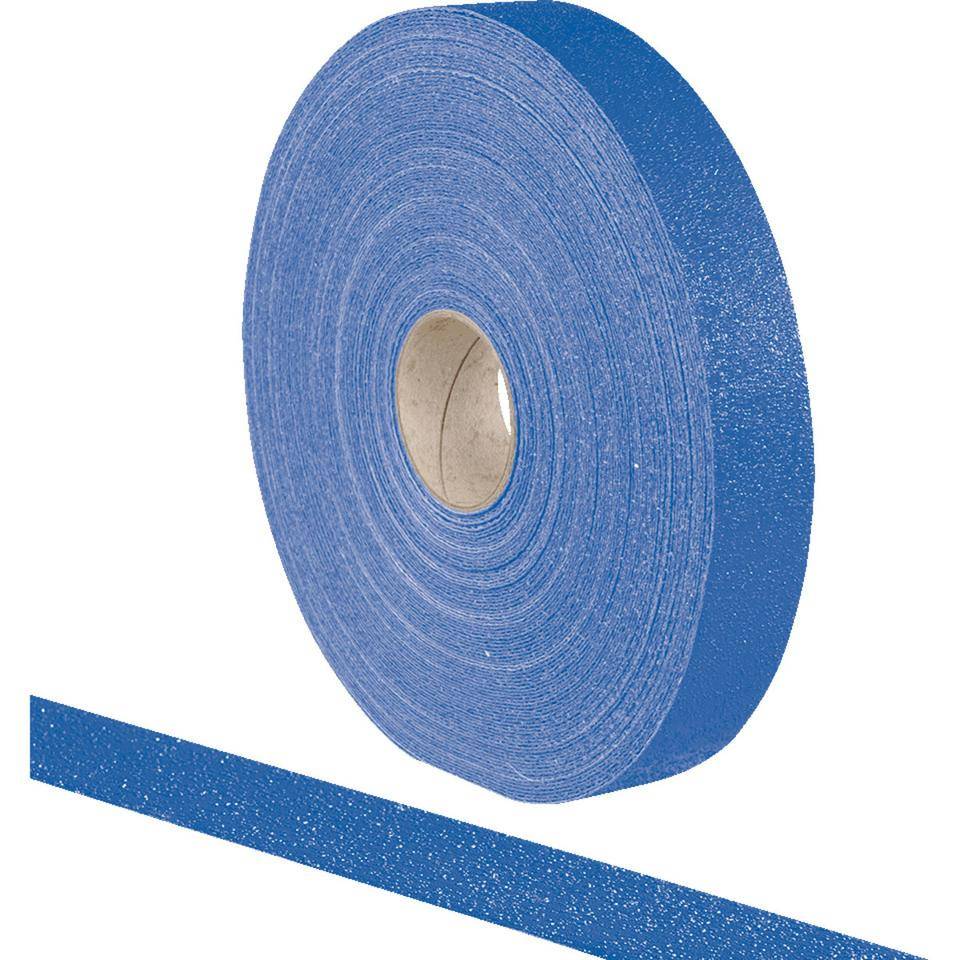 Bodenmarkierungsband Strong, rutschhemmend, blau, Elastomer, 50mm, 50m/Rolle