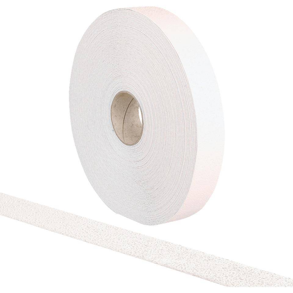 Bodenmarkierungsband Strong, rutschhemmend, weiß, Elastomer, 50mm, 50m/Rolle