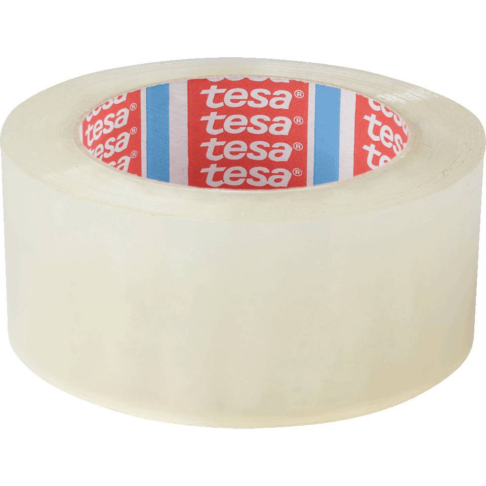 tesa Gefahrgut-Verpackungsband tesapack 64044 PP, transparent, 50mm, 66m/Rolle, 6/VE