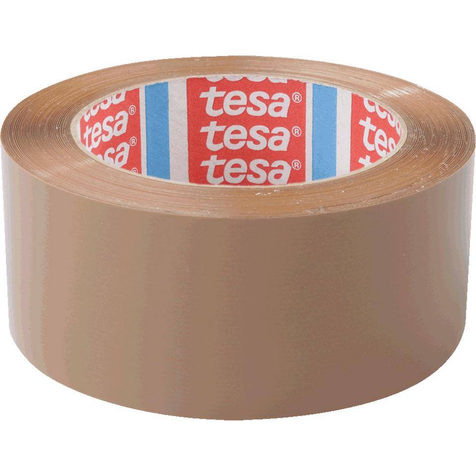tesa Gefahrgut-Verpackungsband tesapack 64044 PP, braun, 50mm, 66m/Rolle, 6/VE