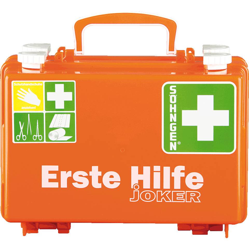 SÖHNGEN® Erste-Hilfe-Koffer Joker, leer, orange, Wandhalterung