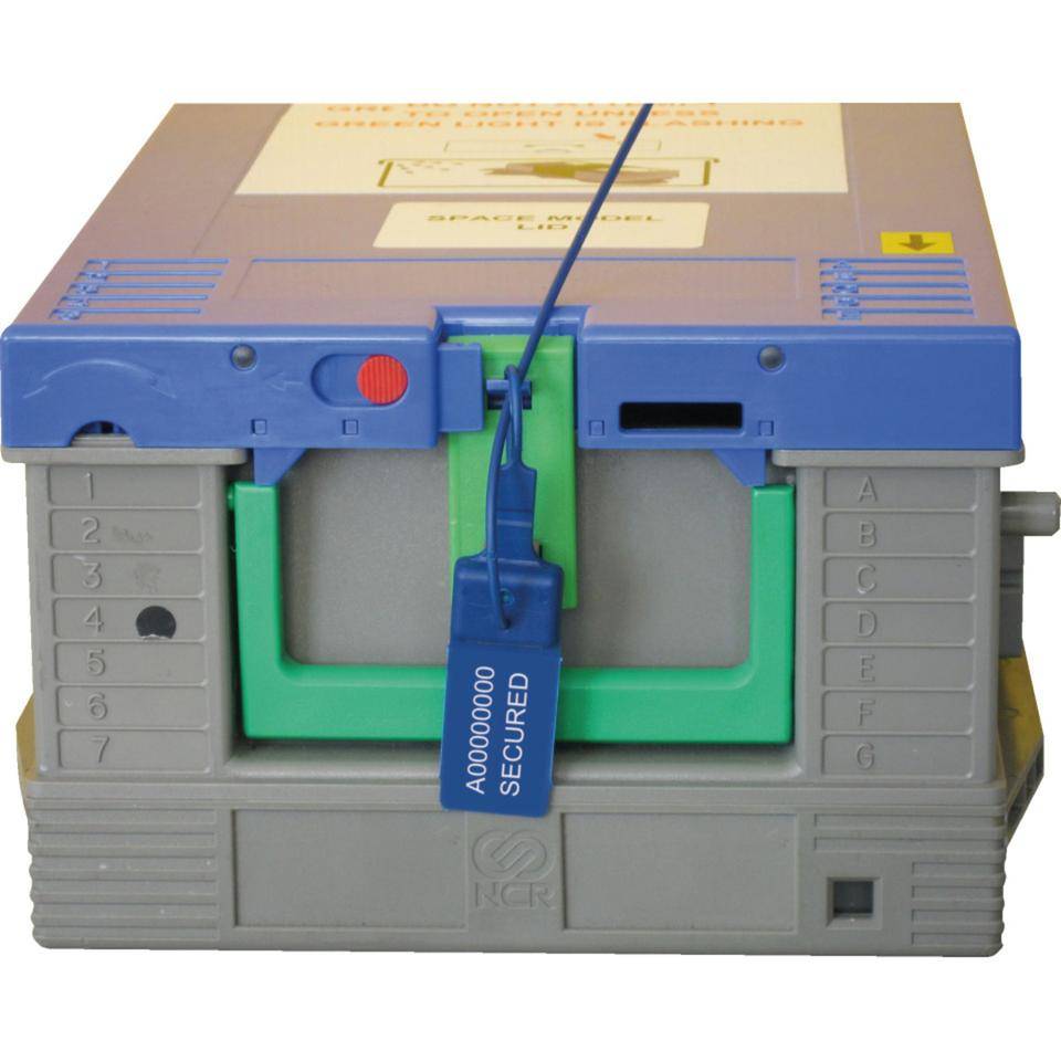 Sicherheits-Zugplombe TEN-LOK 1, blau, Nylon, Einsatzlänge 260mm, Ø 2mm, 1000/VE