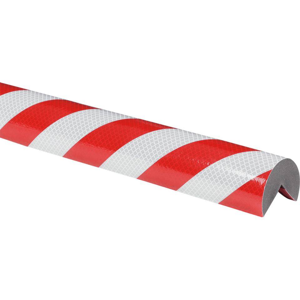Knuffi Eckschutzprofil Reflective, Typ A+, rot/weiß reflektierend, PU-Schaum, 1m