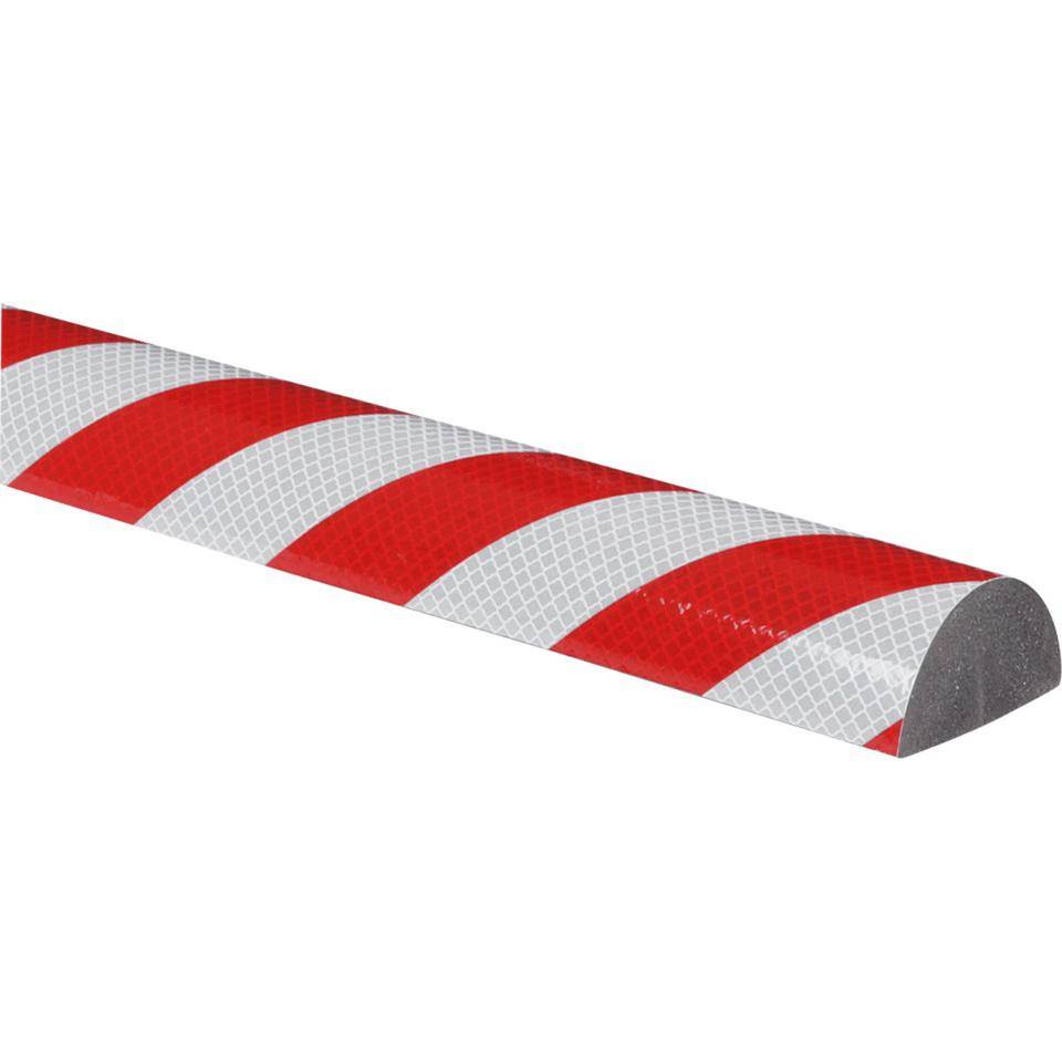 Knuffi Flächenschutzprofil Reflective, Typ C+, rot/weiß reflektierend, PU-Schaum, 1m