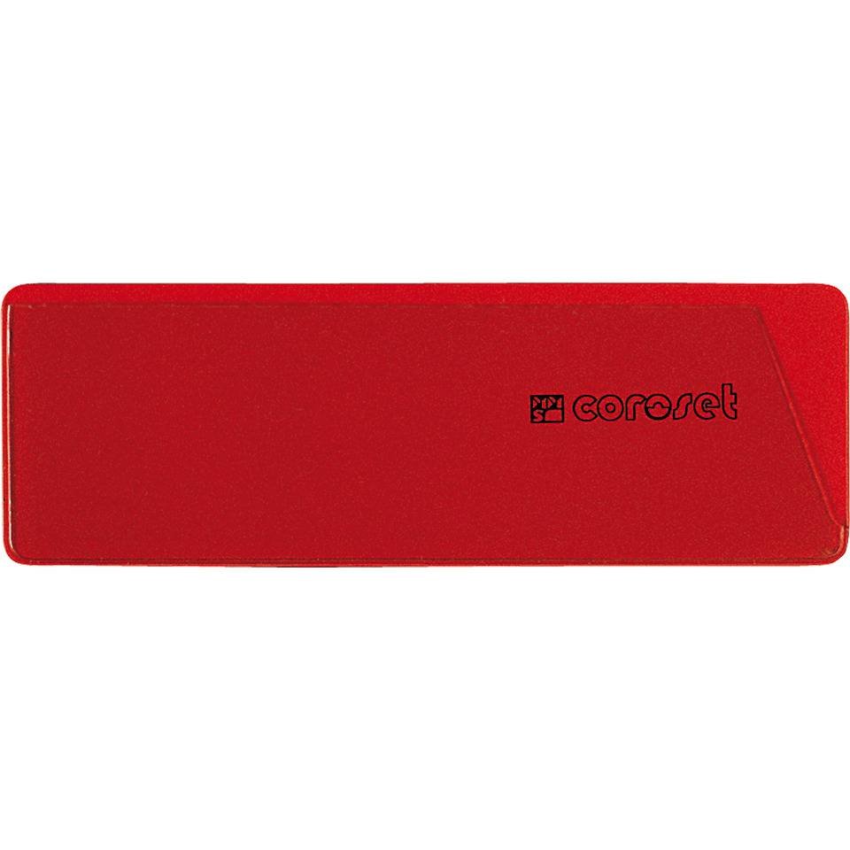 coroset® magnetische Etikettenhalter, rot, 97x58mm, 100/VE