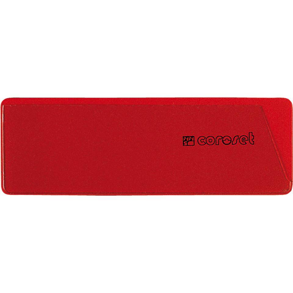 coroset® magnetische Etikettenhalter, rot, 97x58mm, 100/VE