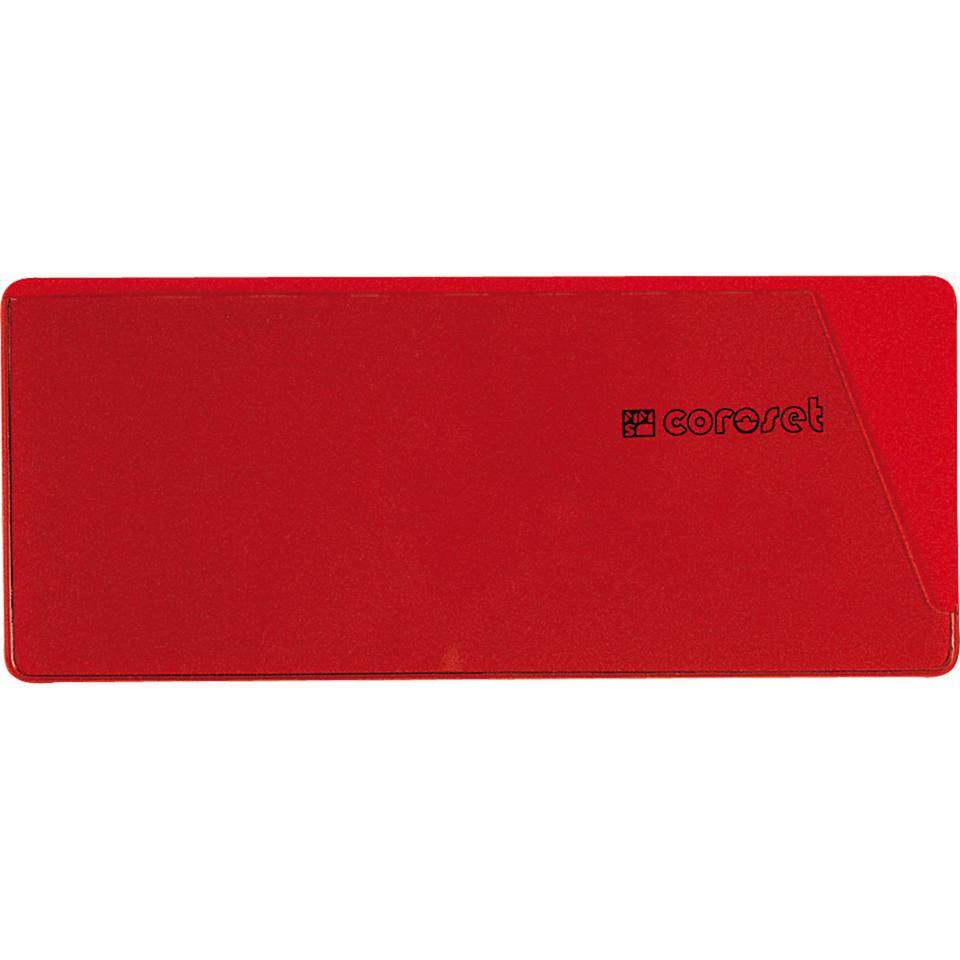 coroset® magnetische Etikettenhalter, rot, 137x58mm, 100/VE