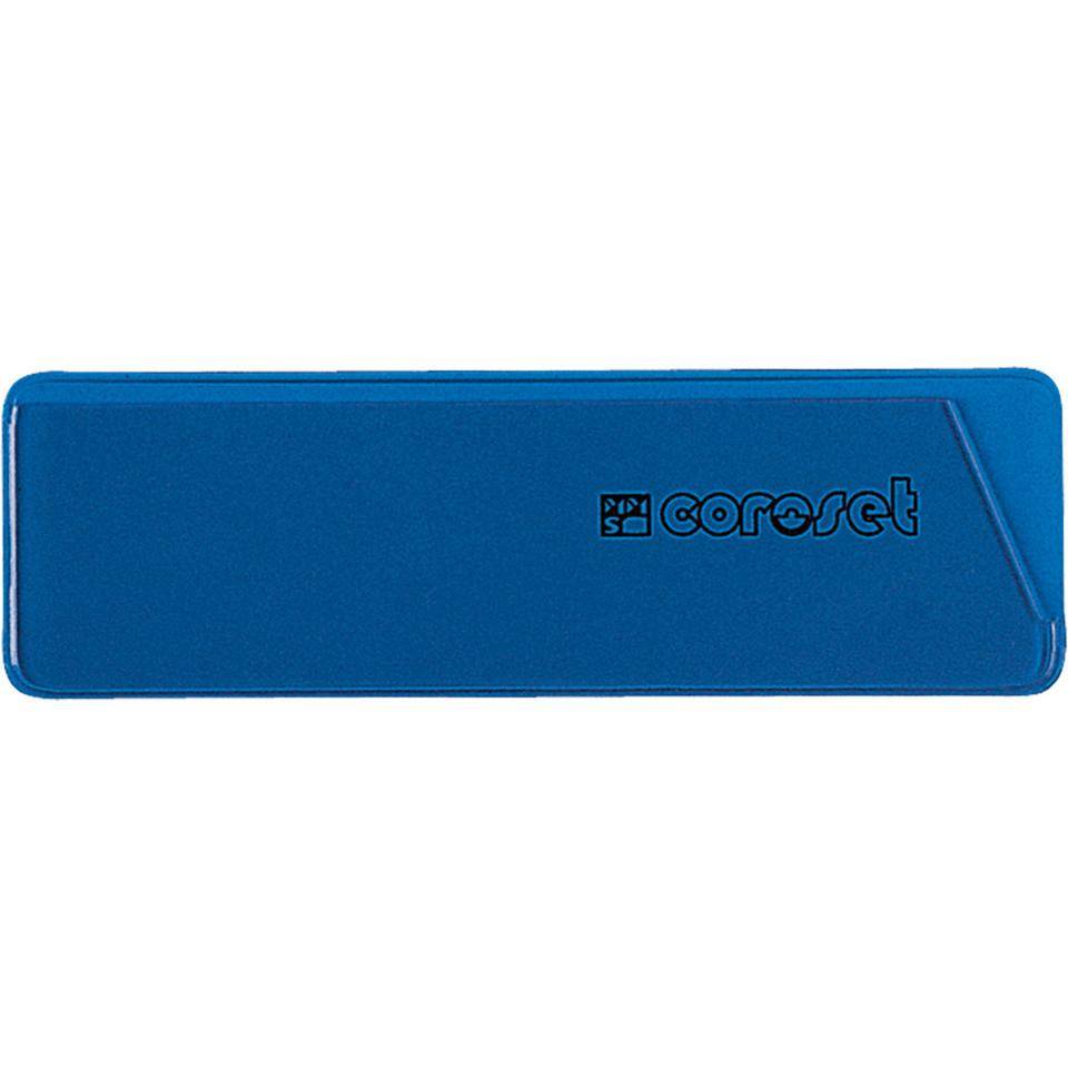 coroset® magnetische Etikettenhalter, blau, 97x30mm, 100/VE