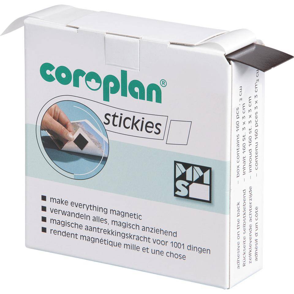 coroplan® Magnetquadrate, selbsklebend, 30x30mm, 160/VE