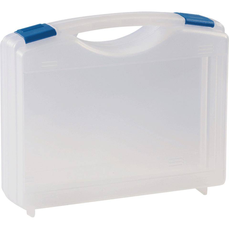 Aufbewahrungskoffer SecuCase Mini, transparent, Kunststoff, 400g, 250x210x75mm