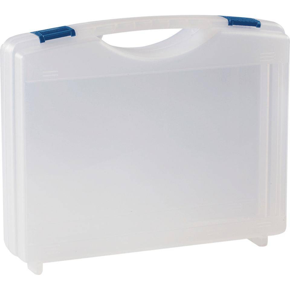 Aufbewahrungskoffer SecuCase Midi, transparent, Kunststoff, 750g, 340x270x85mm