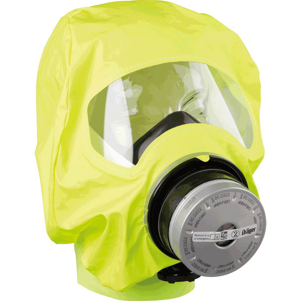 Dräger Brandfluchthaube Parat 5530, EN 403, DIN 58647-7, CO-P2-Kombifilter, 720g