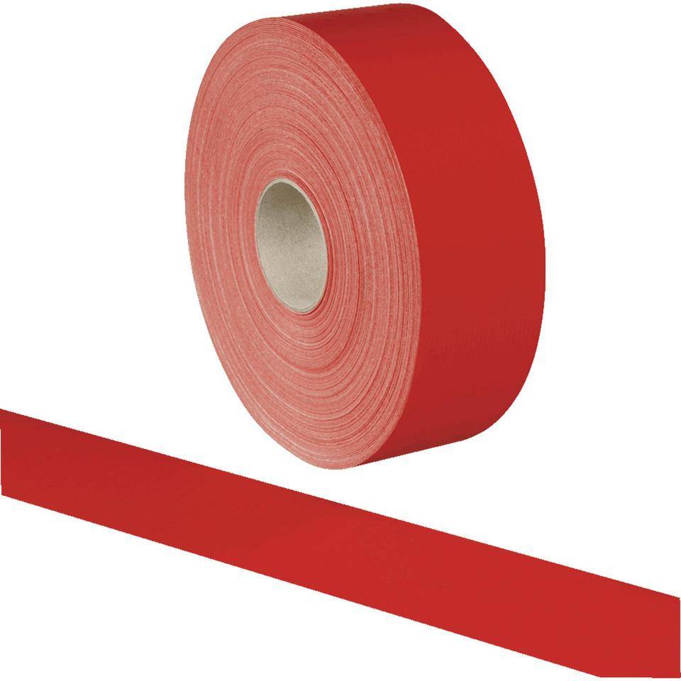 Bodenmarkierungsband Strong, rot, Elastomer, 100mm, 50m/Rolle