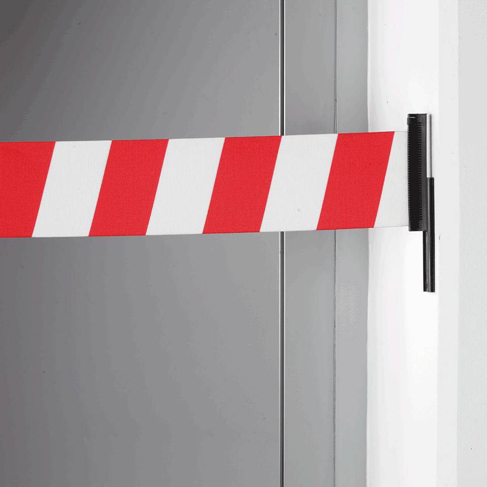 RS-GUIDESYSTEMS Wandclip, zum Einhängen des 100mm-Gurtes, schwarz, Kunststoff