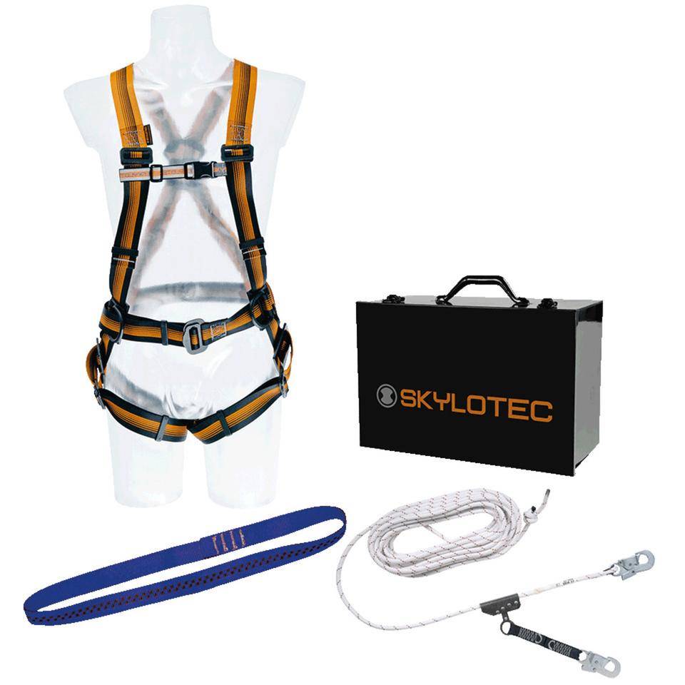 SKYLOTEC Set 3, Auffang-und Rettungsgurt, Auffanggerät, Bandfalldämpfer-u.Schlinge