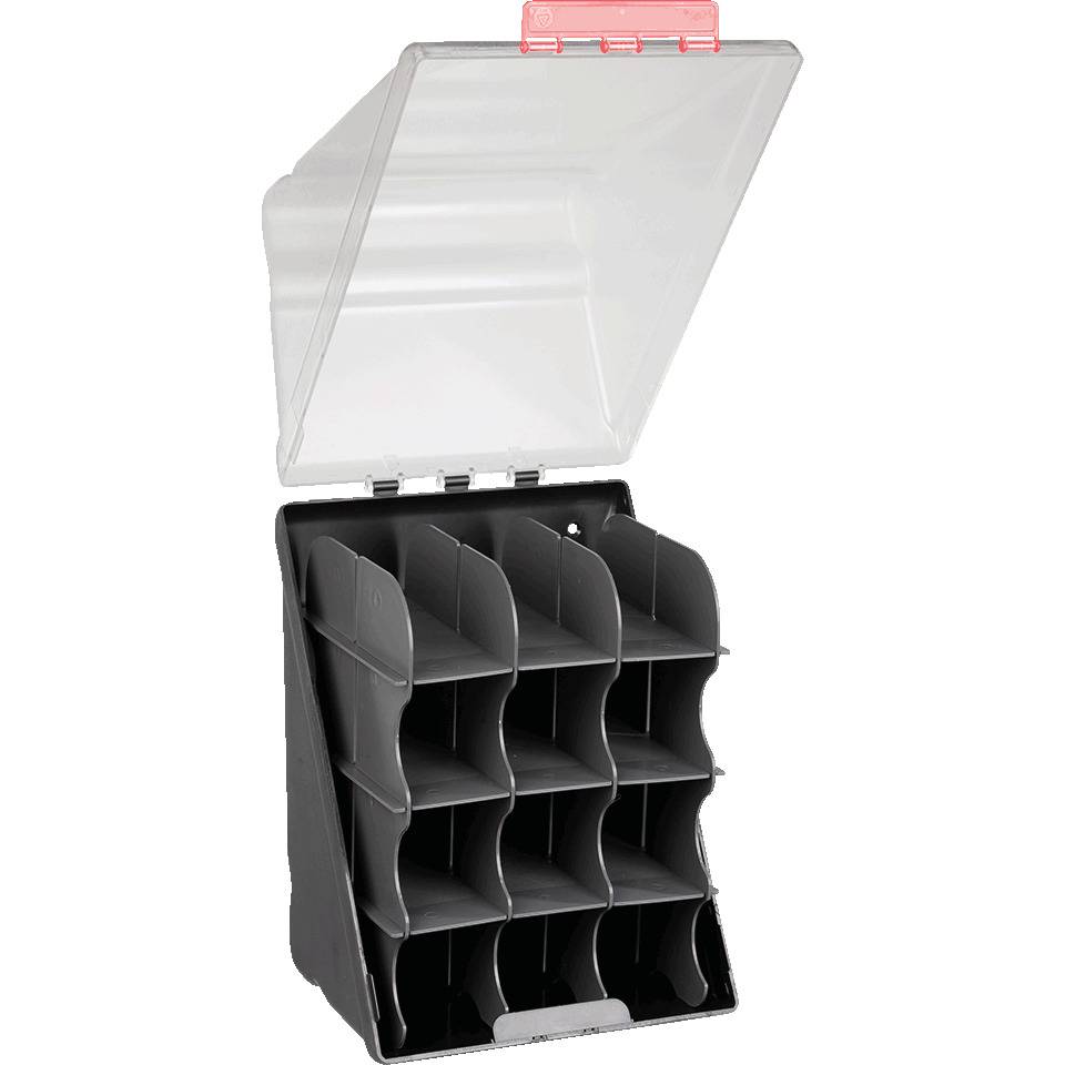 SecuBox Schutzmittelbox Maxi 12, transparent, ABS-Kunststoff, 236x315x200mm