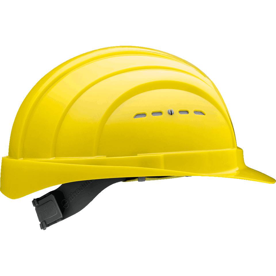 Schuberth Schutzhelm EuroGuard 6 I/79 GY, EN 397, Drehverschl., 6-Pkt.Gurtband, gelb