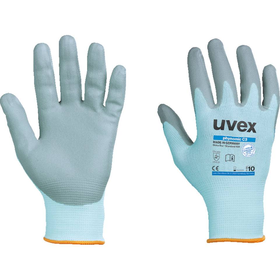 uvex Schnittschutzhandschuh phynomic C3®, Kategorie II, Polyamid, 270mm, Größe 7